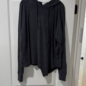 LNA asymmetrical, bottom hoodie size large